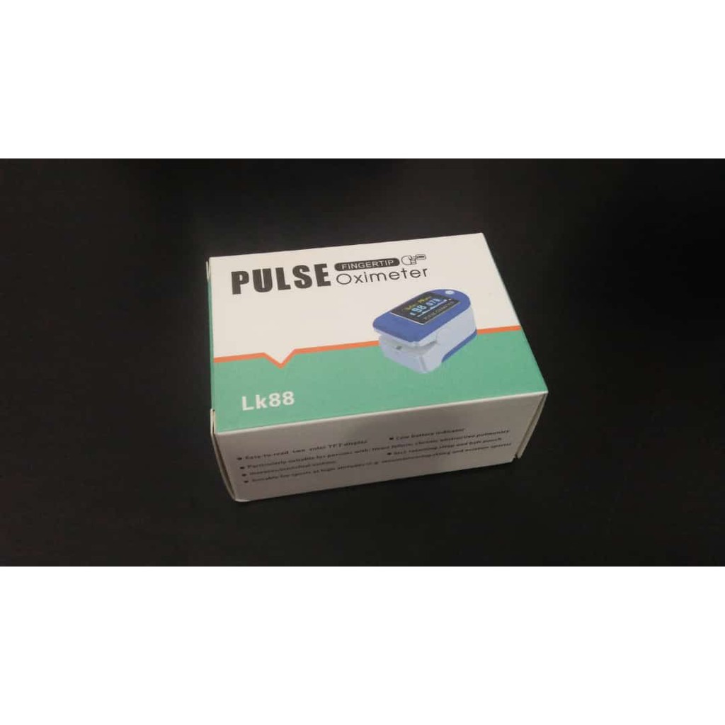 Oximeter Fingertip Pulse Blue Oxymeter Alat Ukur Kadar Oksigen Detak Jantung Oksimeter spO2