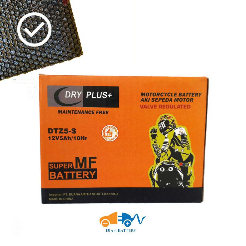 Aki Motor Vixion DRYPLUS GTZ5S MF (5Ah)