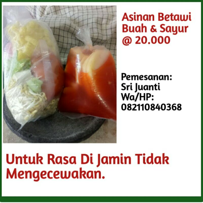 

Asinan Sayur Dan Asinan Buah