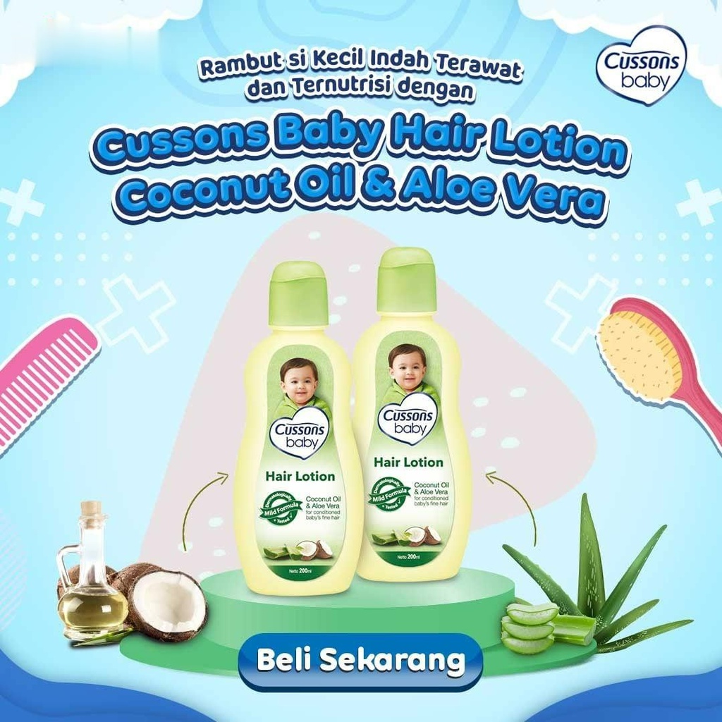 ★ BB ★  Cussons Baby Hair Lotion - Losion Rambut Bayi 50 ml - 100ml