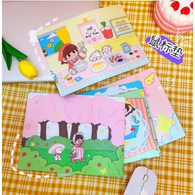 HCBS - Mouse Pad lentur karakter Gambar lucu