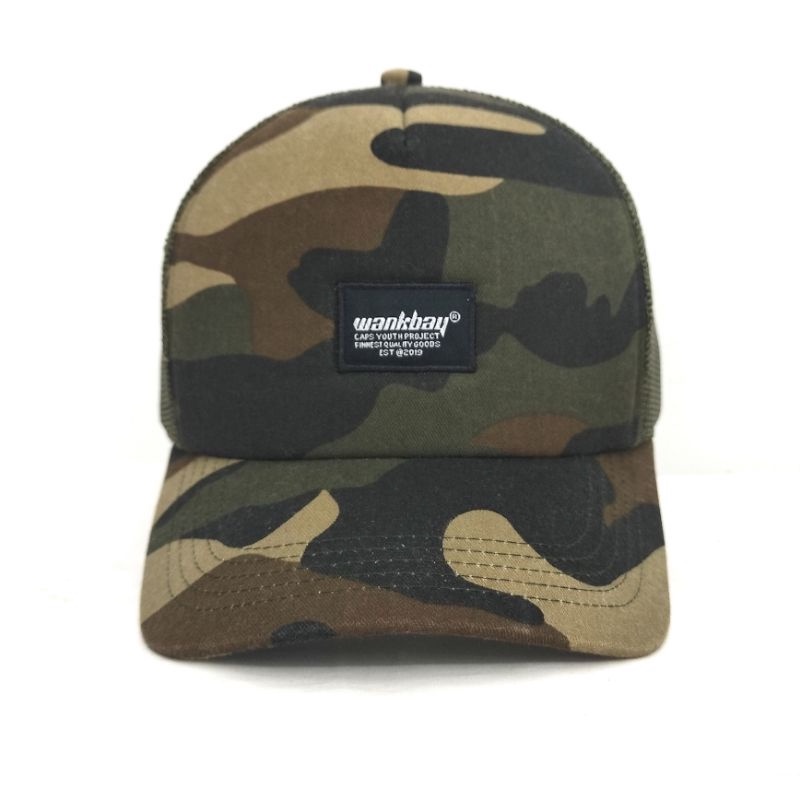 TOPI JARING PRIA DISTRO TRUCKER CAMO TOPI JARING ARMY DISTRO WANKBAY