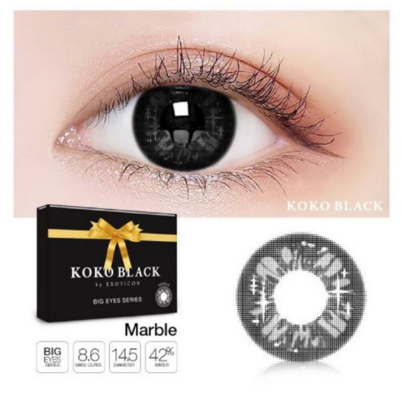 Softlens Koko Black by Exoticon (normal,minus)