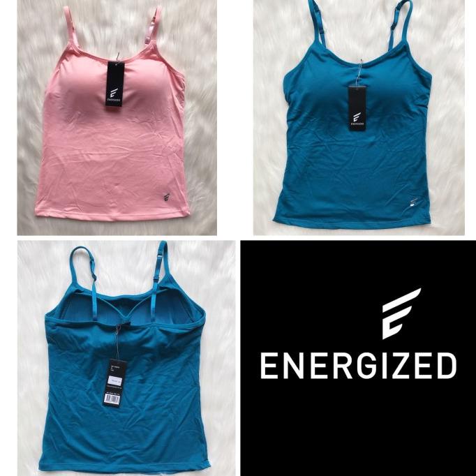 TANK TOP WANITA ENERGIZED TANKTOP WITH PADDING TALI BISA ADJUST BRANDED PIERRE CARDIN TANKTOP WANITA