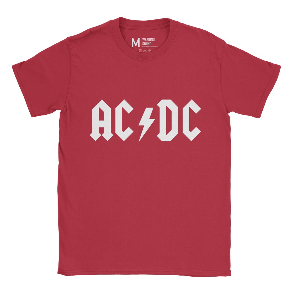 Baju Kaos Band ACDC Logo Red