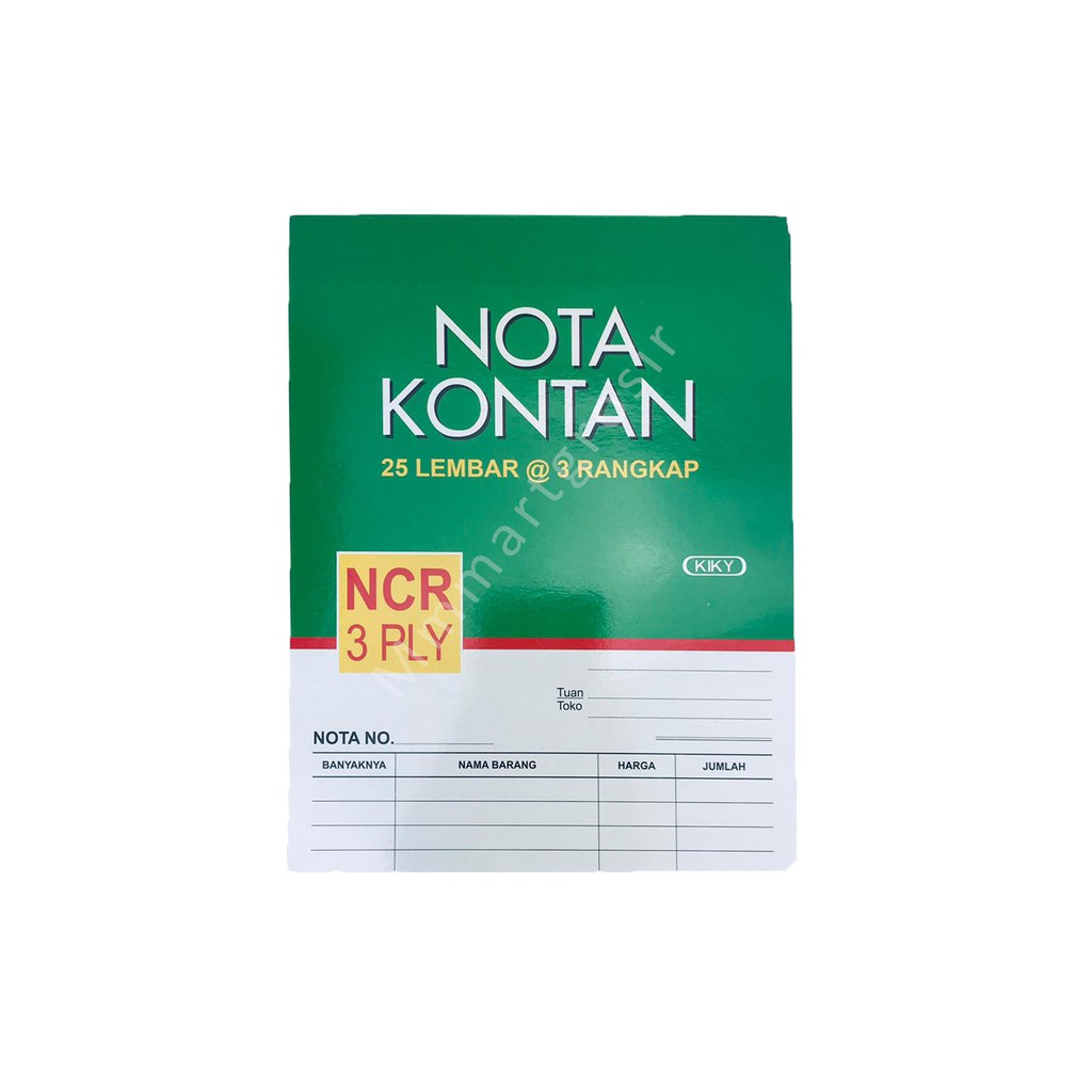 Nota Kontan / Kiky / Nota 3rangkap / 3ply 25lembar