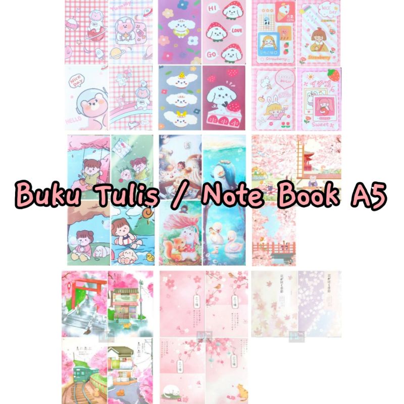 

Buku Tulis / Catatan / Notebook A5 Sampul Gambar Lucu Bagian 2
