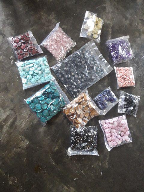 Kancing Hias Import 1,5 Cm Motif Permata