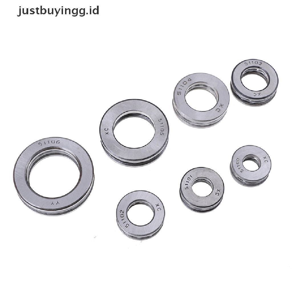 (Justbuyingg.Id) Thrust Ball Bearing 3 Bagian Seri 51100 51100 Ke 51106 Id