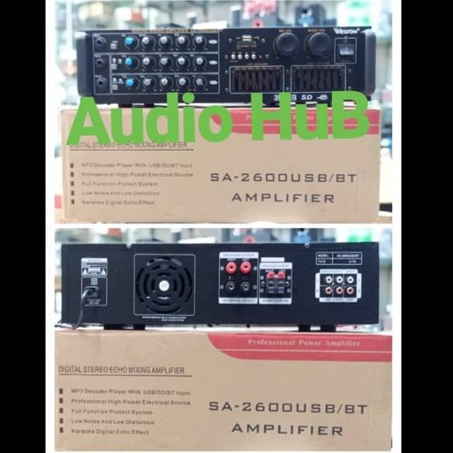 POWER AMPLIFIER WESTON SA 2600 USB BLUETOOTH AMPLI WESTON SA2600