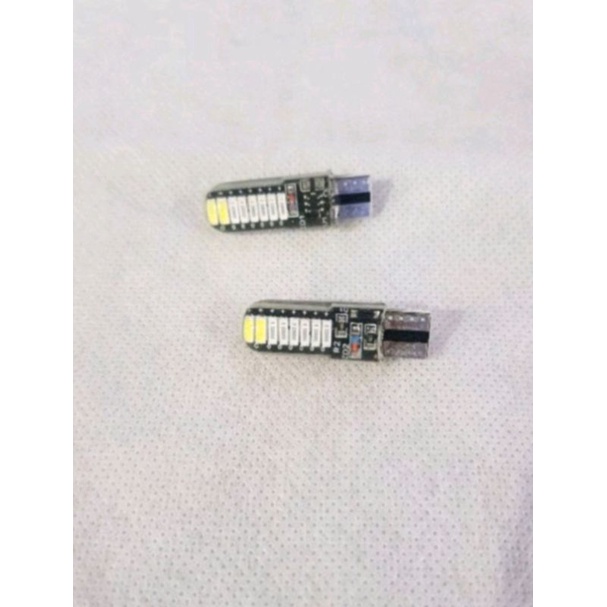 LAMPU SENJA LED MODEL JELLY T10 16LED NYALA KEDIP COMBI 4WARNA NEW DC-12V