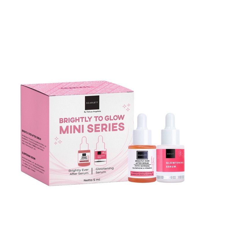 Scarlett  Brightly Acne To Glow Mini Series ACNE TO GLOW/ BRIGHTLY TO GLOW SERUM [ Isi 2 ]