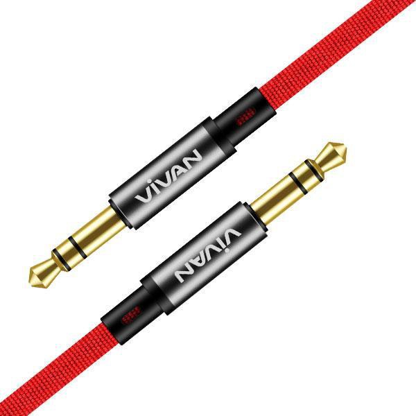 KABEL AUDIO 3.5 AUX VIVAN AUX01 100CM ORIGINAL Hi-Fi SOUND GOLD PLATED