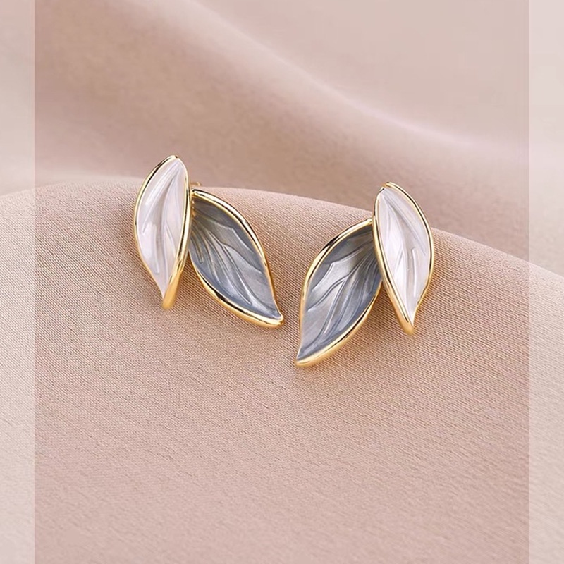 Anting Tusuk Sterling Silver 925 Model Daun Pohon Untuk Wanita