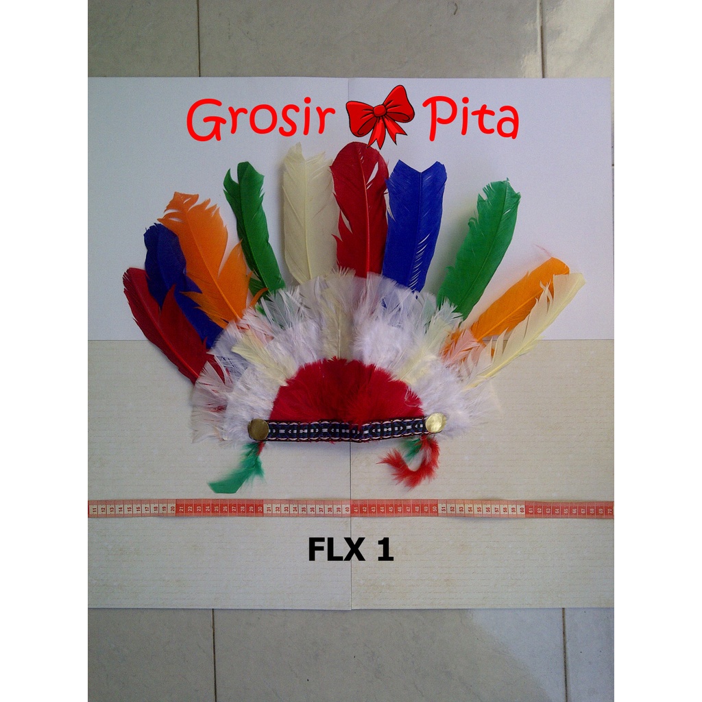 (1 pcs) Topi Bulu FLX 1 | Bulu Hias | Toko Bahan Craft | Grosir Pita