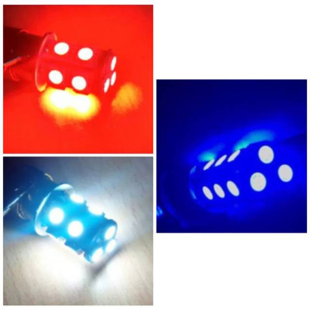 Lampu Stop Rem 13LED Flash Biru Merah Putih || Lampu Rem 13LED Kedip Warna Tersedia
