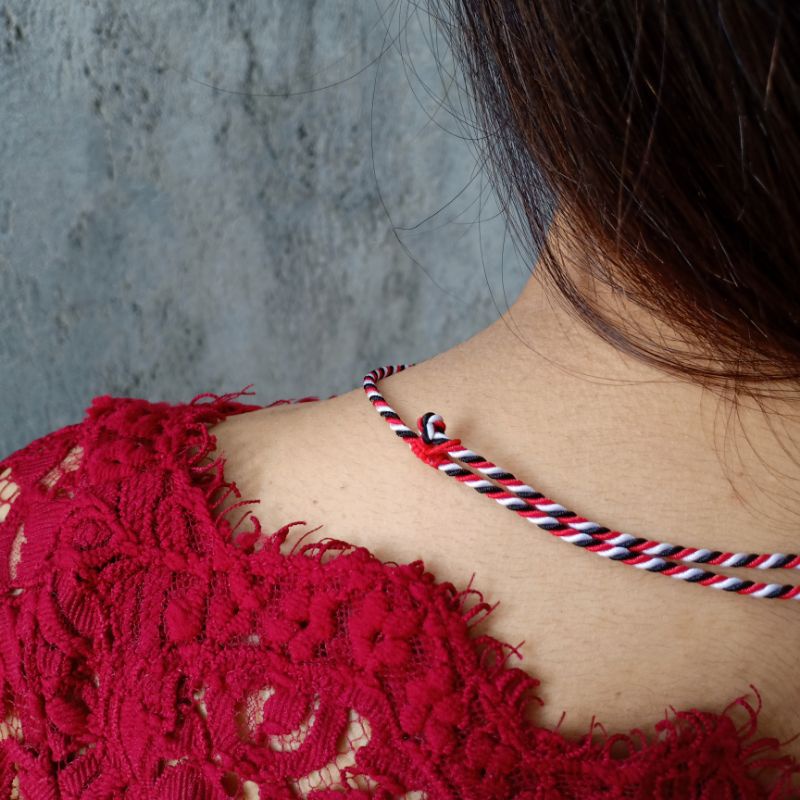 Kalung Sliding Knot Seri Dewasa / Kalung Tridatu Asli Bali / Kalung Pria Keren / Kalung Hitam / Kalung Merah Tali / Kalung Pria Tali / Kalung Merah Wanita / Kalung Khas Bali / Kalung Sangadatu Bali / Kalung Wanita Murah / Kalung Wanita Korea / Craftdewata