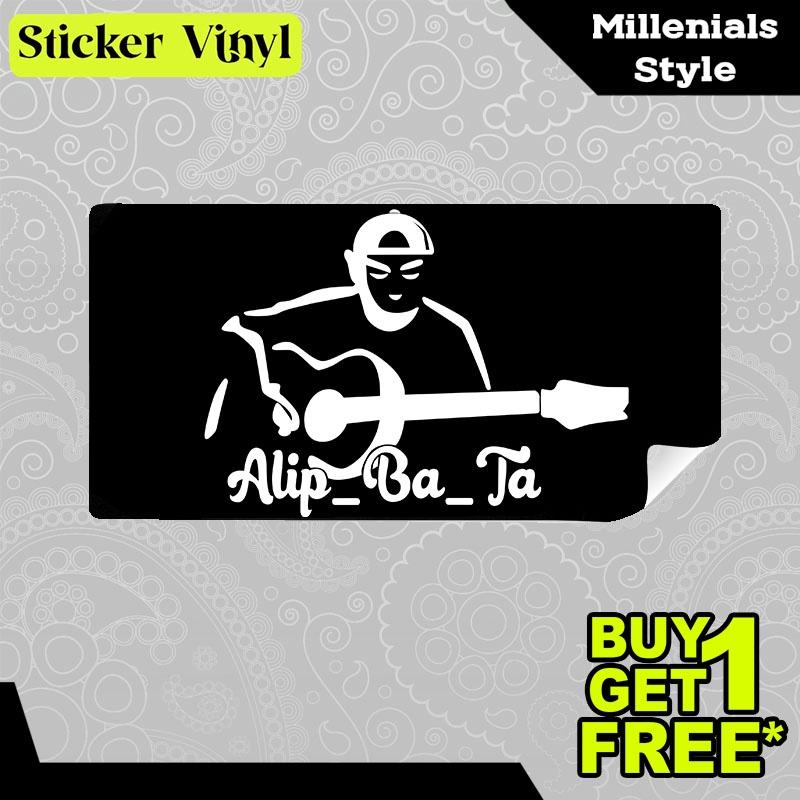 

Stiker Sticker Alip Ba Ta Youtuber Gitar Musisi Akustik Indonesia Aesthetic Bahan Vinyl Satuan Anti Air
