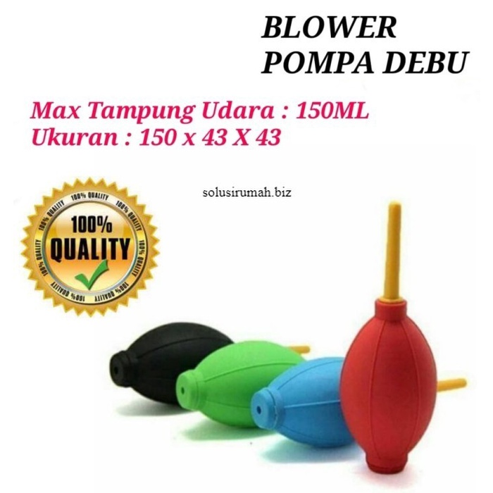 Pompa Debu Karet panjang random warna Rubber Dust Air Blower