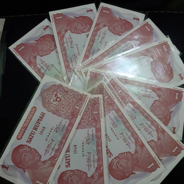 Uang kuno 1 rupiah soedirman