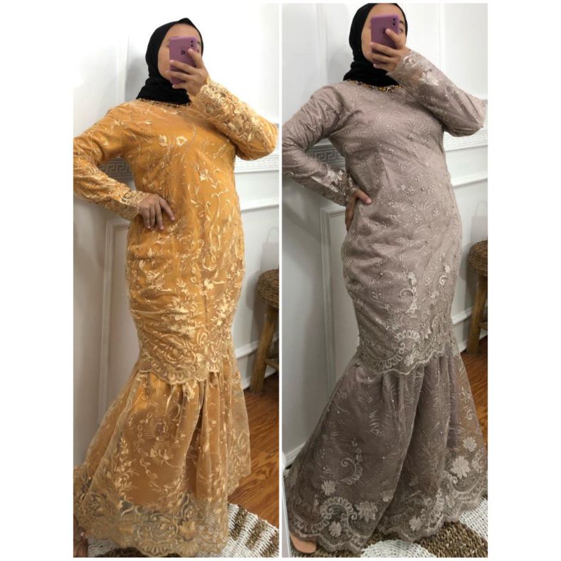 Alma Dress Payet || Gamis mermaid || Gamis duyung || Gamis kondangan || dress brokat