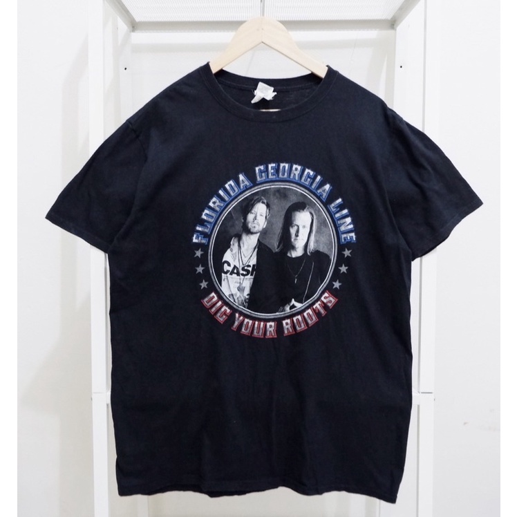 Kaos Band Florida Georgia Line "Dig Your Roots" American Country Music Duo | Kaos Vintage Preloved S