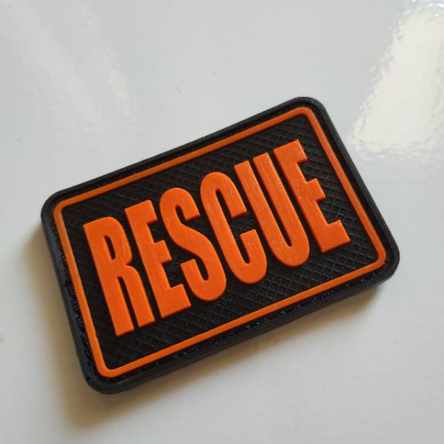 Patch rubber RESCUE/BPBD/BNPB/TIMSAR/BASARNAS/tempelan karet emblem velcro