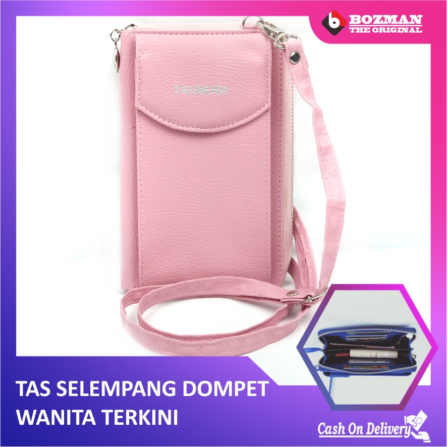 TAS MODE SELEMPANG WANITA KANTONG 1 PU LEATHER PREMIUM TERMURAH