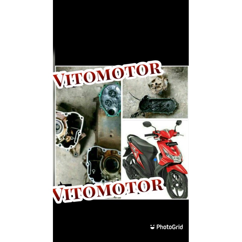 blok block rengkes crankcase kiri kanan Honda beat karbu satu set