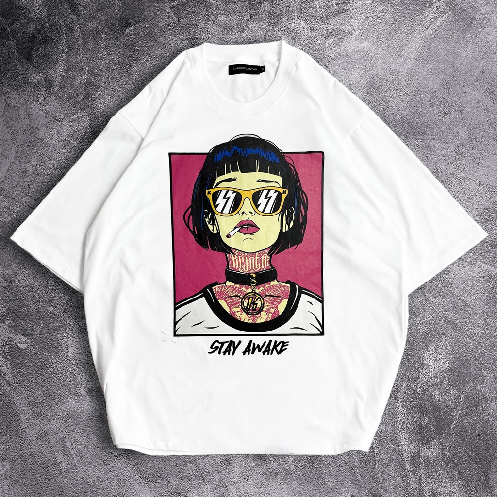 [Oversize] BAJU KAOS OVERSIZE / OVERSIZE T-SHIRT &quot;smoke girl&quot;