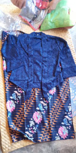 Batik Couple  Kutubaru Brukat Panjang Set Couple/batik Set/batik Seragam/kebaya Kondangan