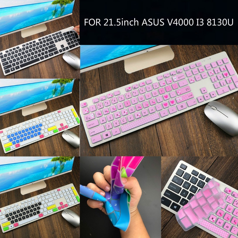 For 21.5inch ASUS V4000 I3 8130U Soft Ultra-thin Silicone Laptop Keyboard Cover Protector