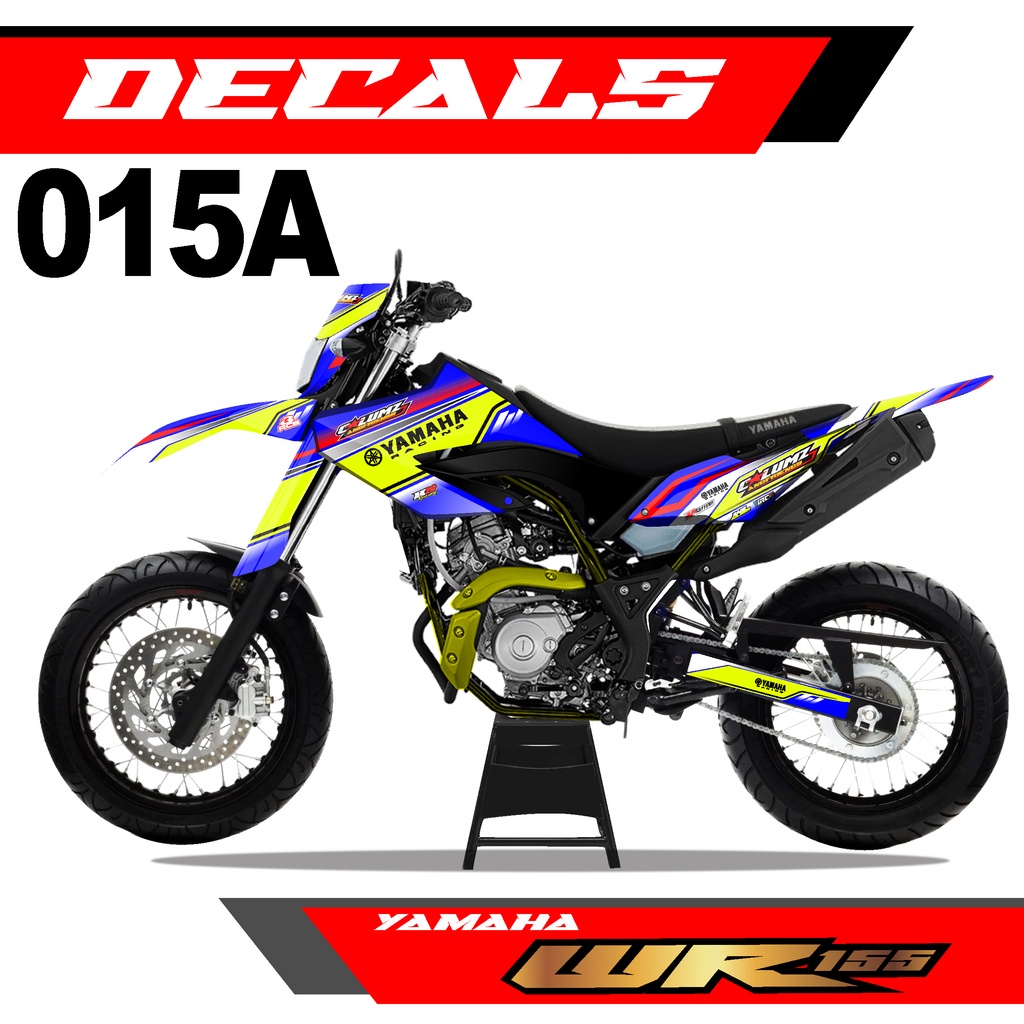Decal Sticker - Dekal Stiker Yamaha WR 155 Tema RACINGstyle- 015