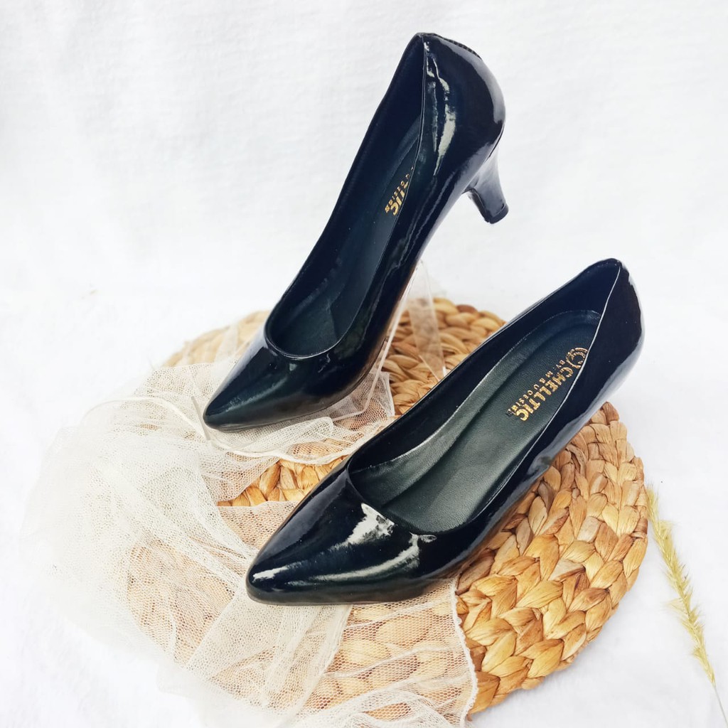 Sepatu Pantofel Heels Kerja Formal Wanita 7Cm