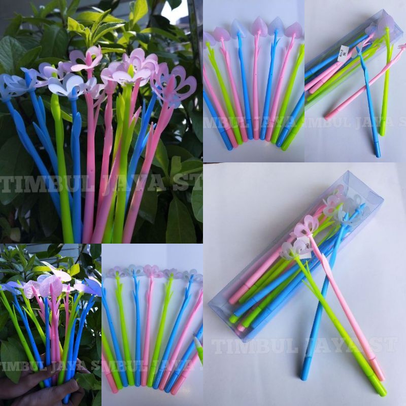 

PULPEN GEL BUNGA KARET BERUBAH WARNA / SUN COLOR MAGIC PEN 853 - 855 - 5069 ISI 12 PCS