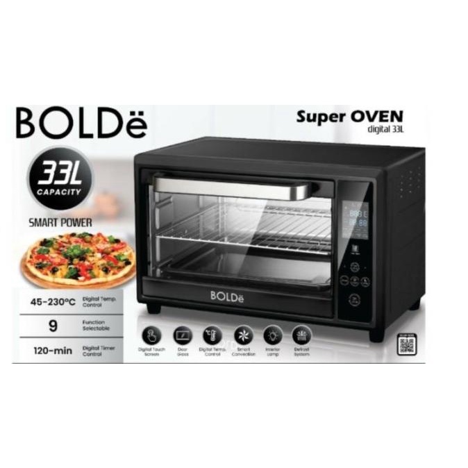 BOLDe Super Oven Digital 33 L - Oven Listrik Digital Low Watt