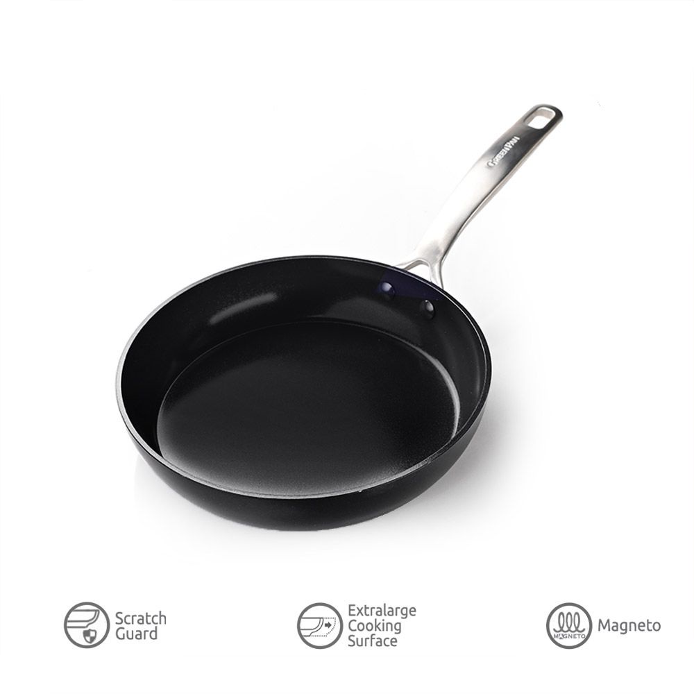 GreenPan Copenhagen Black Open Frypan 24 Cm x 45 Mm