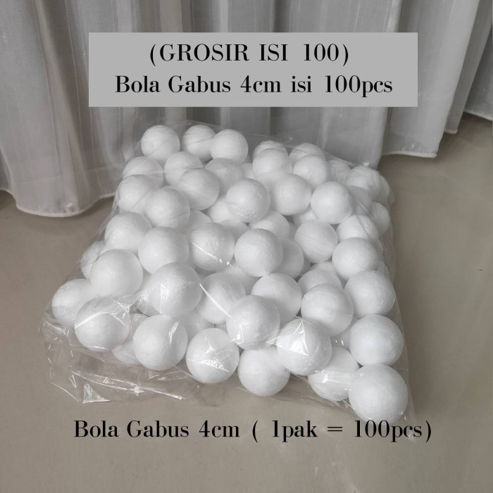 

Bola Gabus 4cm / Bola Gabus Styrofoam diameter 4cm HARGA GROSIR 100 pc