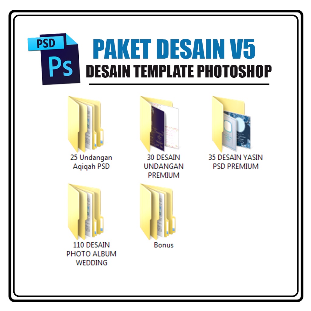 PAKET TEMPLATE DESAIN PSD PREMIUM V5 + BONUS
