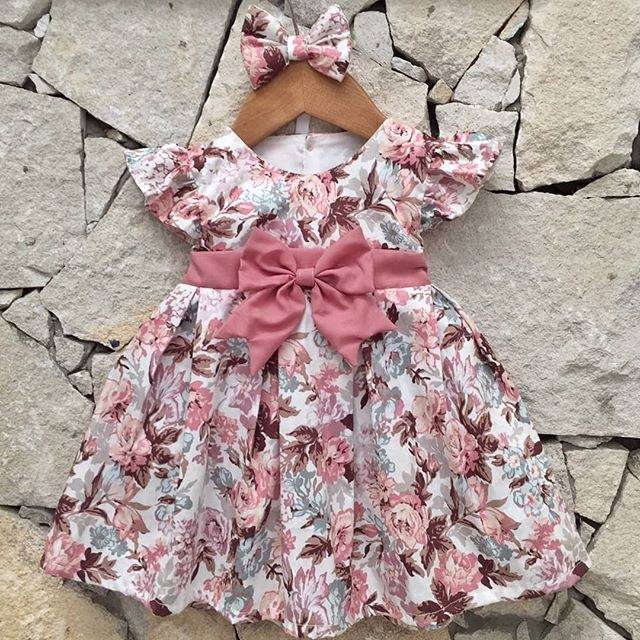 Dress anak bayi Minnie ribbon dress set