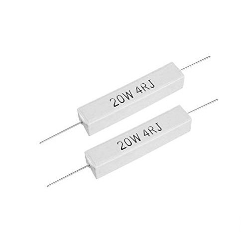 Resistor 20watt putih Kotak Resistor 4,7.10.18.20 Ohm Resistor Keramik Putih Kapur 20W 20 W