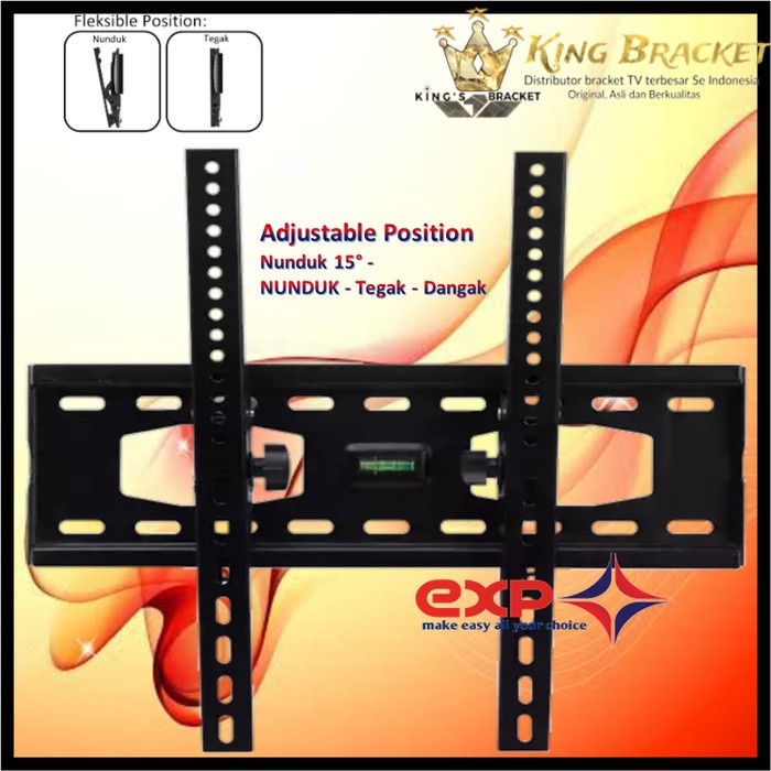 Bracket TV KHUSUS REALME 42&quot; s/d 55&quot; waterpass GARANSI 100% COCOK!