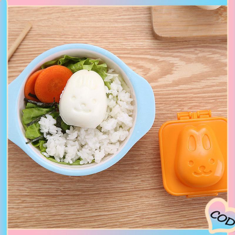 COD❤️ Bollie Baby Rice dan Pembentuk Cetakan Telur Rebus Tersedia Desain: Kelinci  Hati  Bintang  Mobil  Ikan  Beruang-A.one