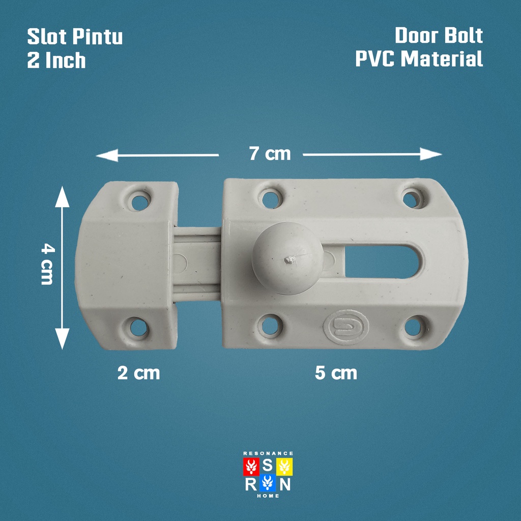 Slot Grendel Selot Pintu PVC Kamar Mandi Resonance Home