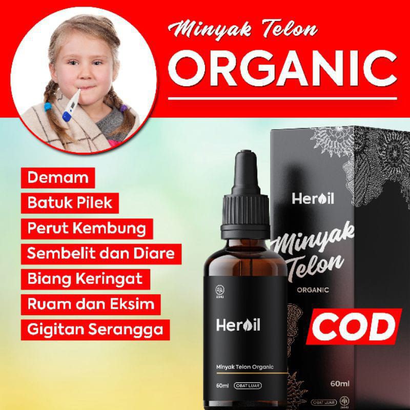 Minyak telon essential oil perawatan plus aromaterapi baby premium organik Heroil