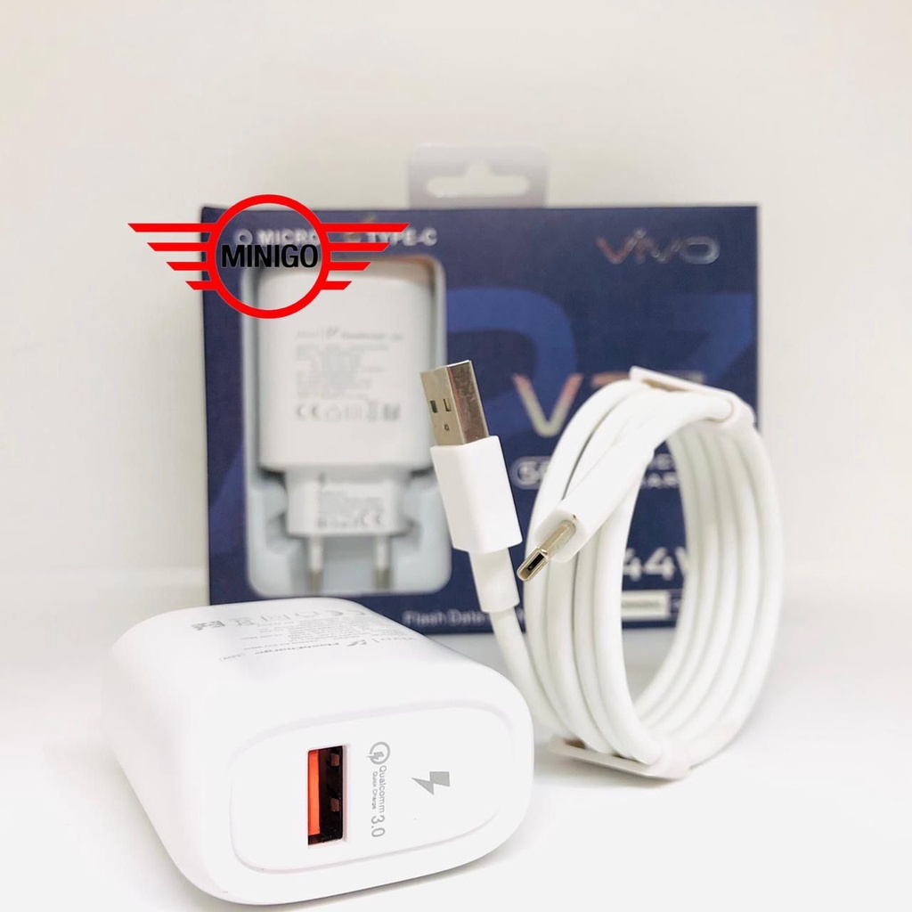 charger vivo max 44w V23e V23 5G T1 5G Y21 5G Y21s Y21T Y33t Y33s Y21A V21e Y01 fast charging type C DAN micro usb