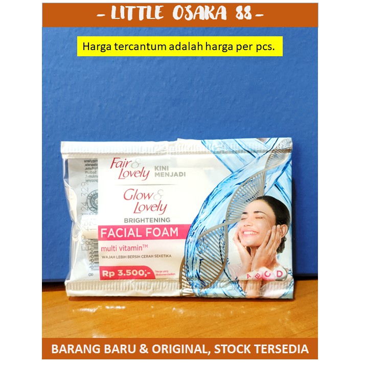 Fair Lovely Sabun Cuci Muka Sachet Facial Foam Busa 9 gr Per Sachet