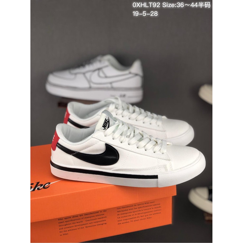 Sepatu Sneakers Desain Nike Blazer Low 19th Bahan Kanvas Shopee Indonesia