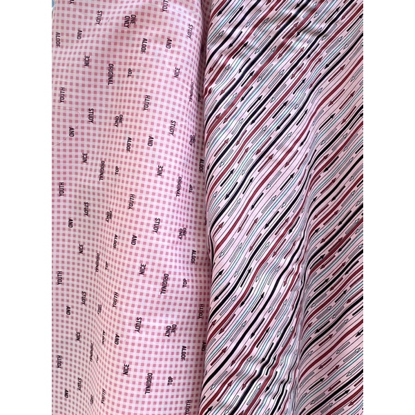 KAIN KATUN SISA EXPORT - Kiss & Arrow 100% Kain Katun