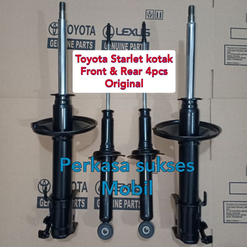 shockbreaker shock absorber toyota Starlet kotak depan & belakang original harga 4pcs